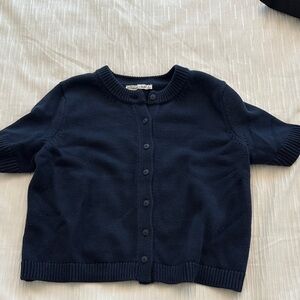 Abercrombie & Fitch Navy Short Sleeve Cardigan